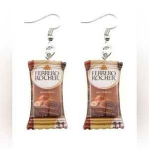 Ferrero Rocher Earrings, Candy Earrings, Novelty Earrings